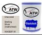 Preview: Chevrolet, Sterling Silver (matt/wheel), WA569F-W: 500ml Lackdose, von ATW Autoteile West.